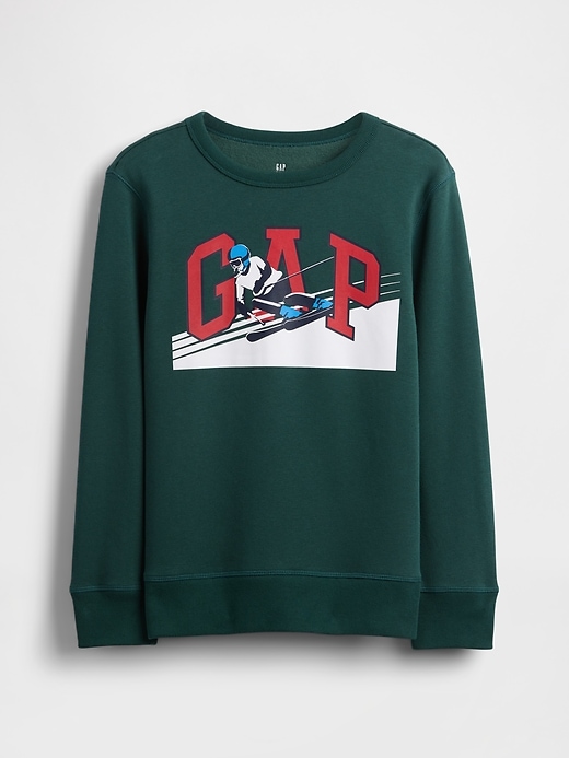 kinder-sweatshirt mit grafiklogo