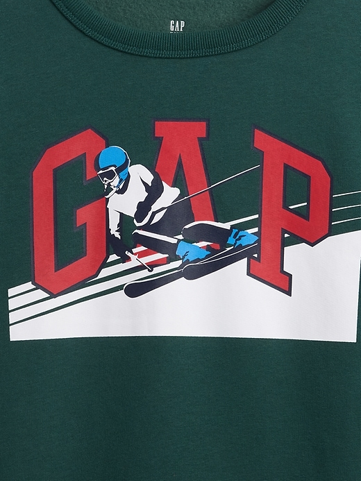 kinder-sweatshirt mit grafiklogo