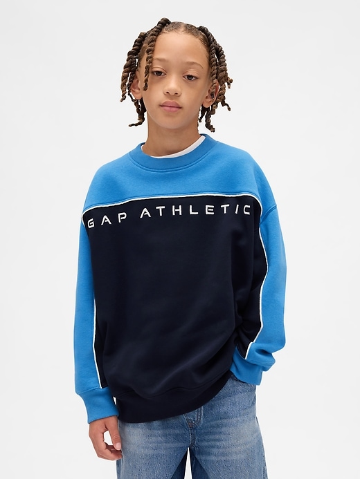 vintage soft kinder-sweatshirt mit farbblock-logo