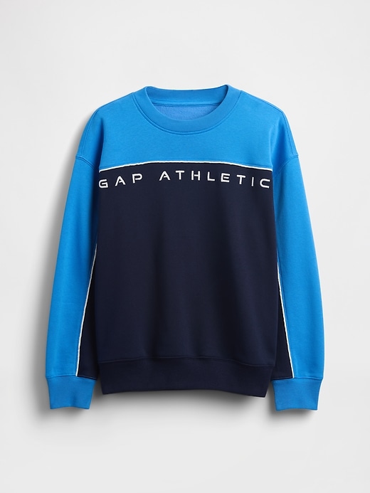 vintage soft kinder-sweatshirt mit farbblock-logo