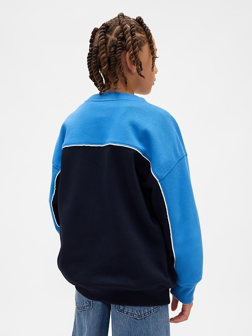 vintage soft kinder-sweatshirt mit farbblock-logo