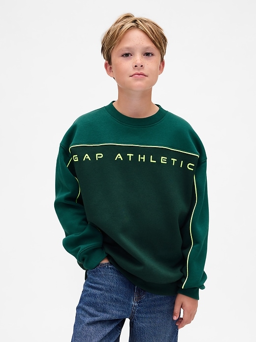 vintage soft kinder-sweatshirt mit farbblock-logo