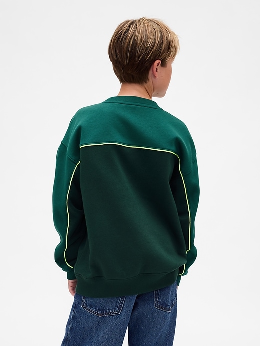 vintage soft kinder-sweatshirt mit farbblock-logo