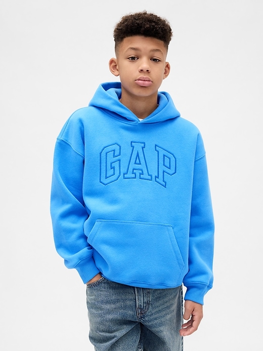 vintagesoft relaxed logo hoodie für kinder