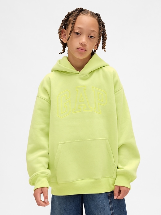 vintagesoft relaxed logo hoodie für kinder