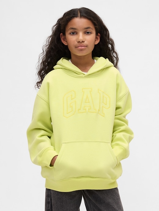 vintagesoft relaxed logo hoodie für kinder