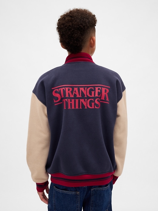 stranger things kinder vintagesoft varsity sweatshirt