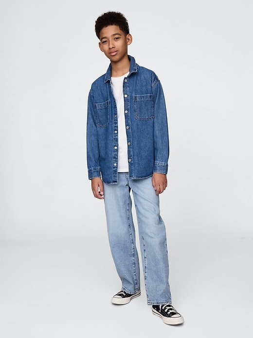 ultraweiche baggy-jeans für kinder zum hineinschlüpfen