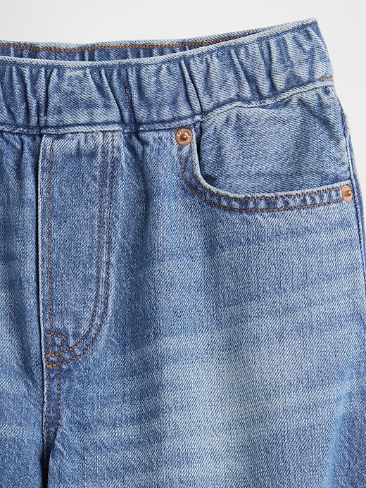 kinder-jeans mit lockerem schmal zulaufendem bein