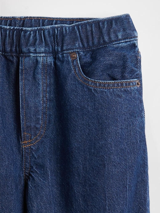 kinder-jeans mit lockerem schmal zulaufendem bein