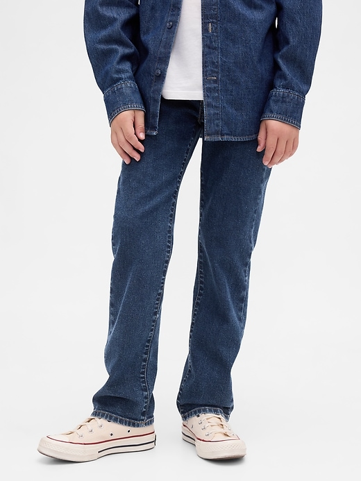 kinder-jeans mit geradem schnitt