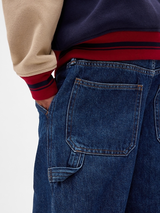 stranger things kinder flanellgefütterte carpenter baggy jeans