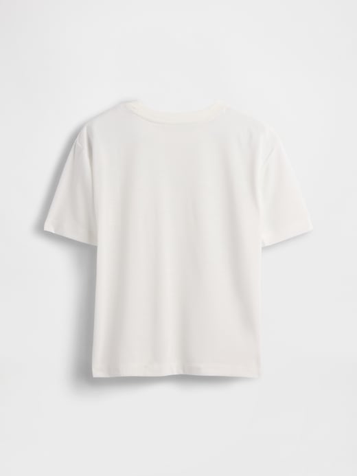 Übergroßes pyjama-t-shirt aus recycelten materialien für kinder