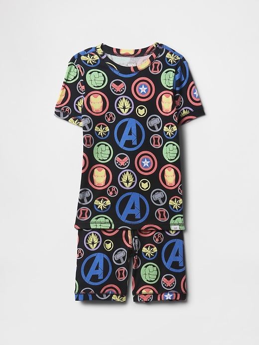 kinder-pyjama-set aus bio-baumwolle mit marvel-motiv