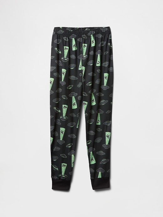 kinder-pyjama-jogginghose aus recycelten materialien