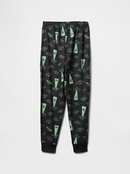 kinder-pyjama-jogginghose aus recycelten materialien
