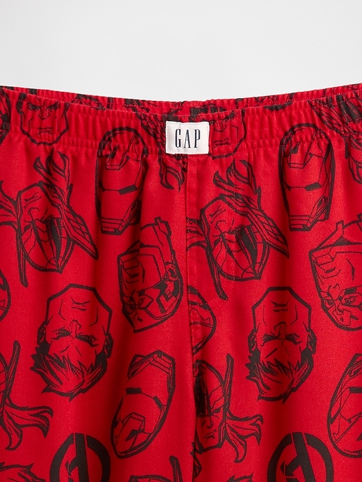 kinder-pyjamahose aus recyceltem marvel-flanell