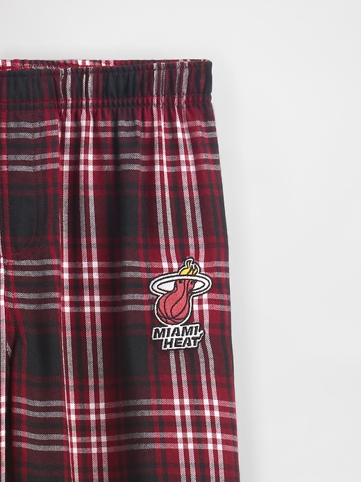 kinder-flanell-pyjamahose nba miami heat