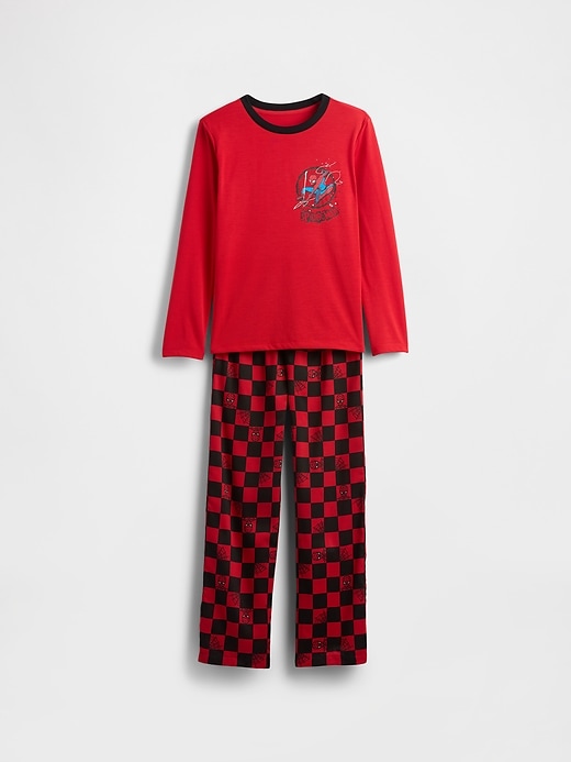 marvel spider-man pyjama-set für kinder aus recycelten materialien