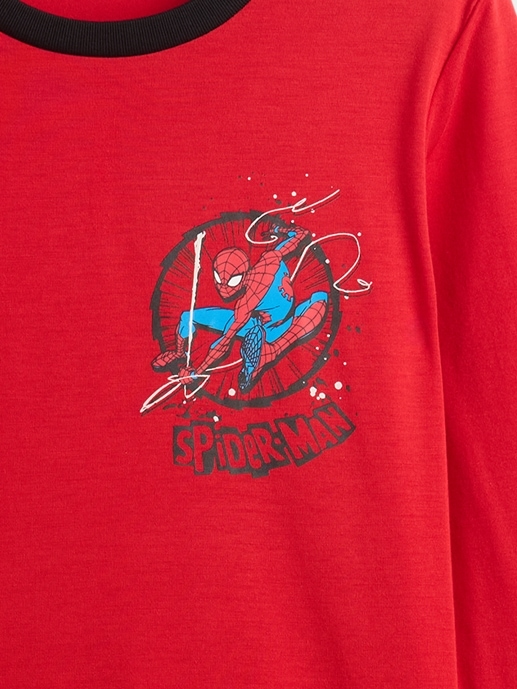 marvel spider-man pyjama-set für kinder aus recycelten materialien