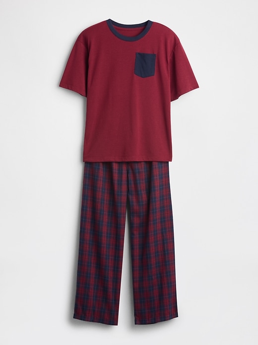 kinder-pyjama-set aus recycelten materialien