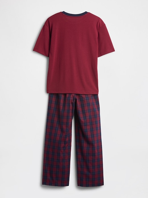 kinder-pyjama-set aus recycelten materialien