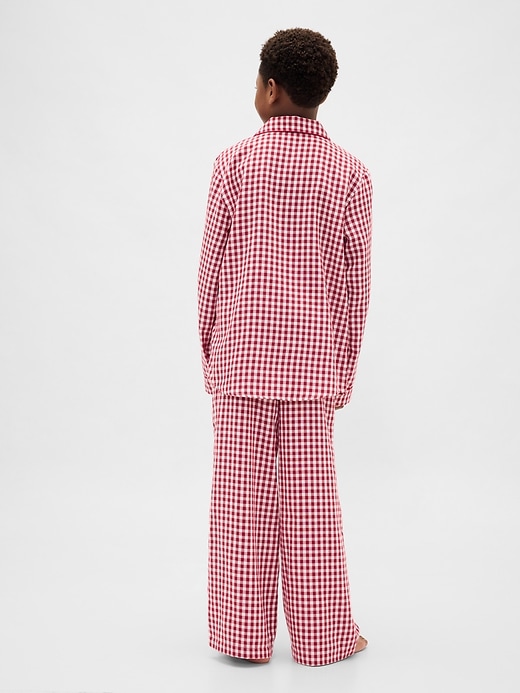kinder-pyjama-set aus recyceltem flanell