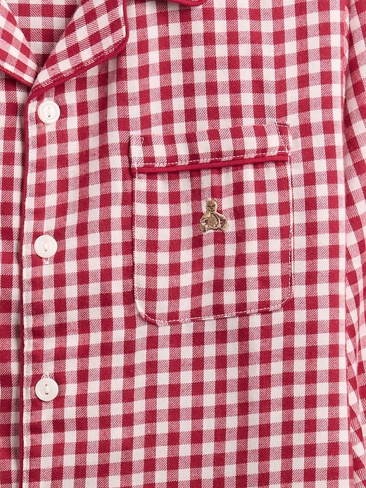 kinder-pyjama-set aus recyceltem flanell