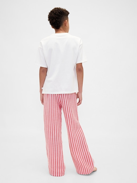 kinder-pyjamahosen aus recyceltem flanell