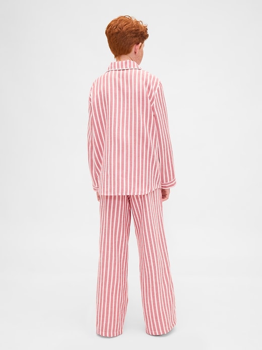 kinder-pyjama-set aus recyceltem flanell