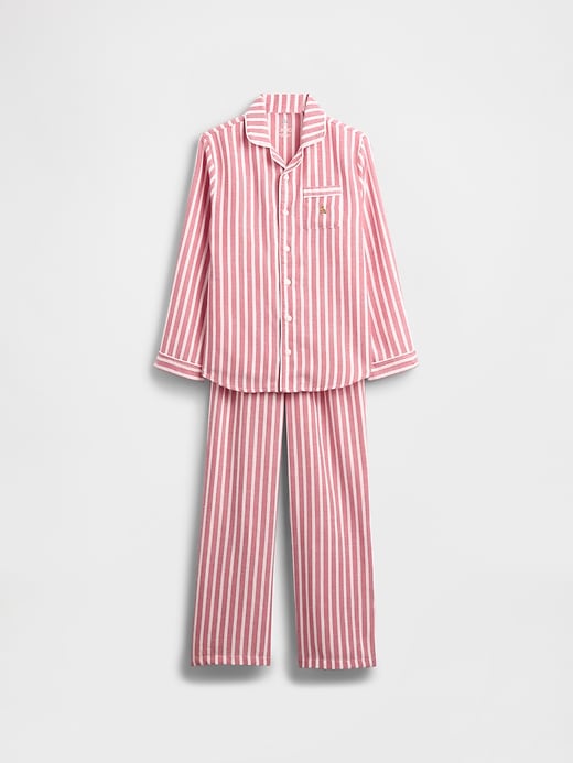 kinder-pyjama-set aus recyceltem flanell