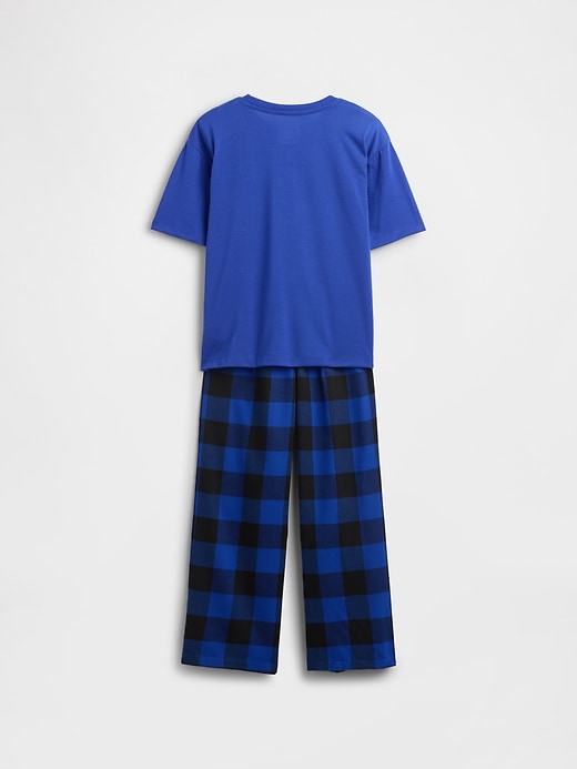 kinder-pyjama-set aus recycelten materialien
