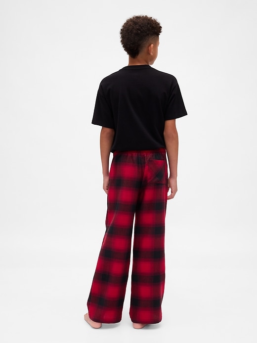 stranger things kinder-pyjamahose aus recyceltem flanell