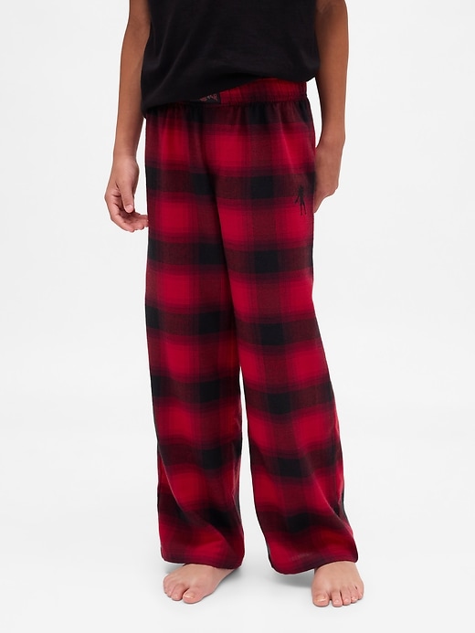 stranger things kinder-pyjamahose aus recyceltem flanell