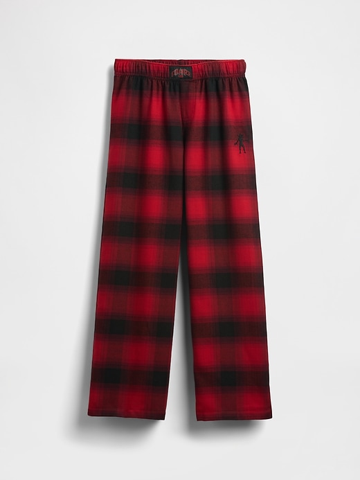 stranger things kinder-pyjamahose aus recyceltem flanell