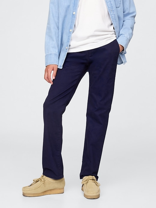 kinderuniform gerade geschnittene stretch-khakis
