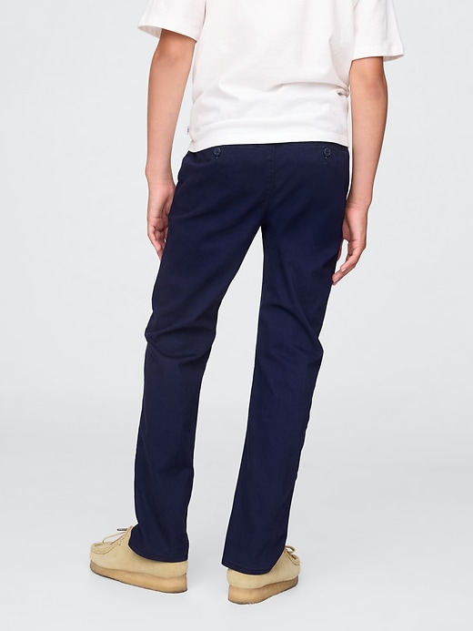 kinderuniform gerade geschnittene stretch-khakis