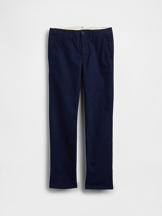 kinderuniform gerade geschnittene stretch-khakis