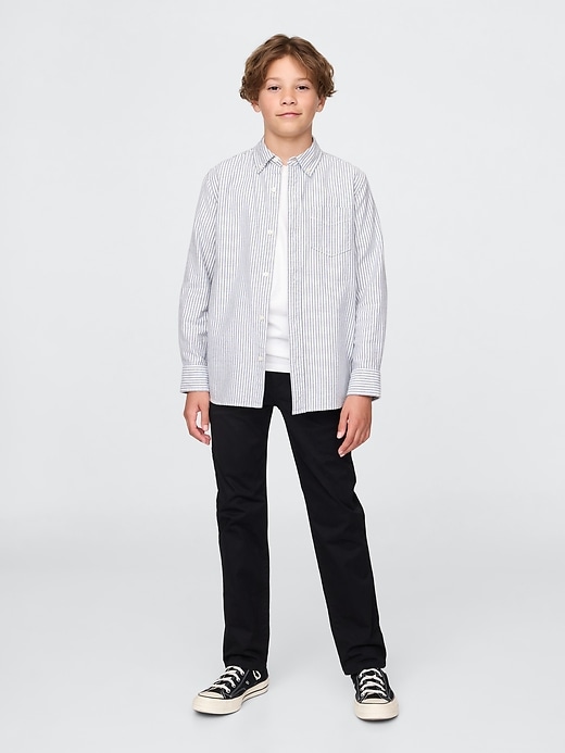 kinderuniform gerade geschnittene stretch-khakis