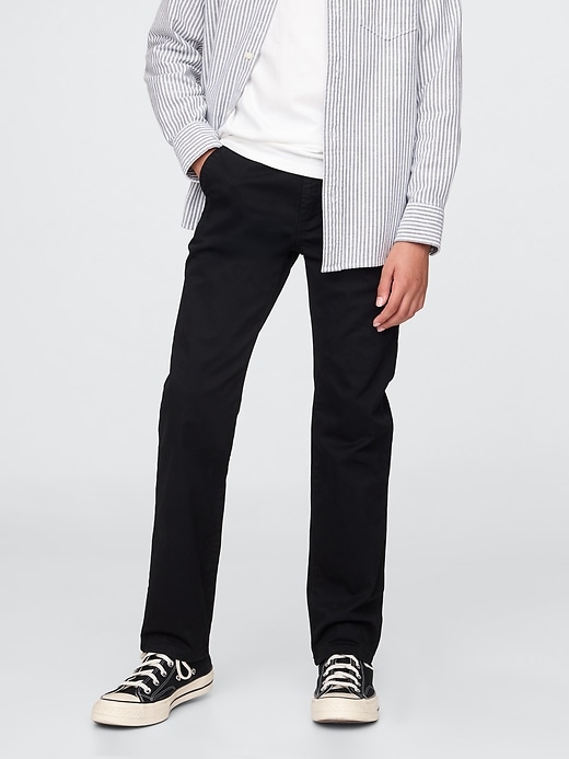 kinderuniform gerade geschnittene stretch-khakis