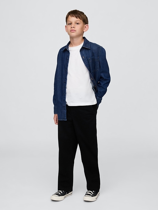 kinderuniform lässige khakis