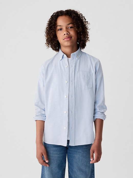 kinderuniform oxford-hemd