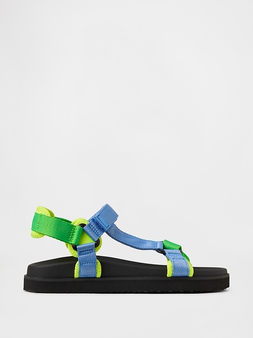 kinder-sandalen aus canvas mit riemen