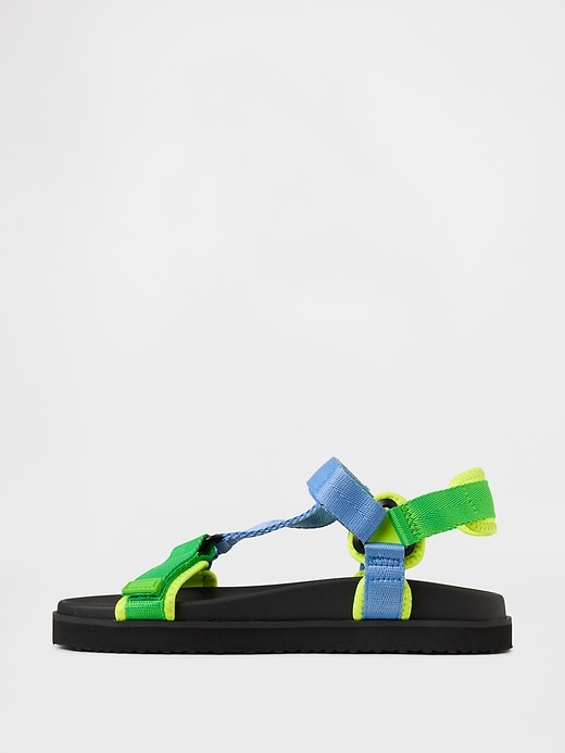kinder-sandalen aus canvas mit riemen