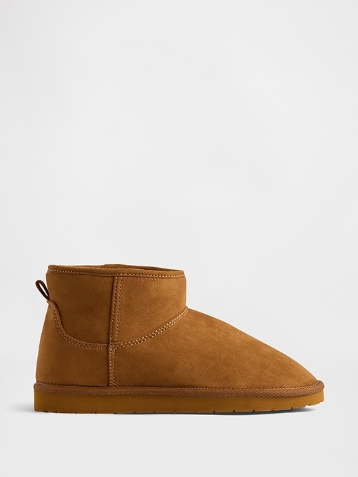 vegane kinderstiefel aus wildleder mit sherpa-futter