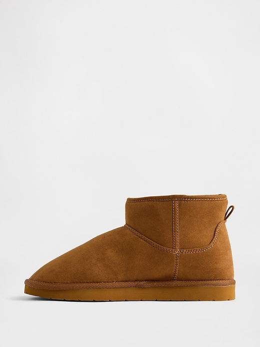 vegane kinderstiefel aus wildleder mit sherpa-futter