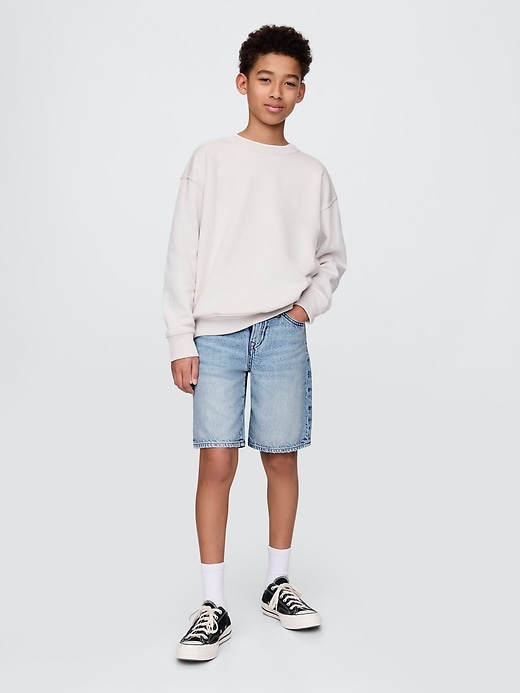 ultraweiche lockere denim-shorts im 90er-jahre-stil für kinder