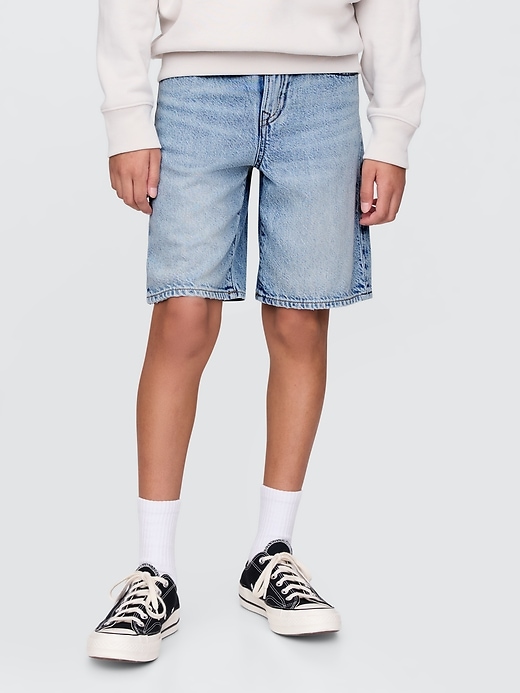 ultraweiche lockere denim-shorts im 90er-jahre-stil für kinder