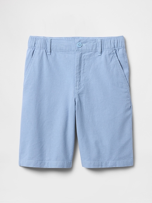 8-zoll-leinen-baumwoll-shorts für kinder