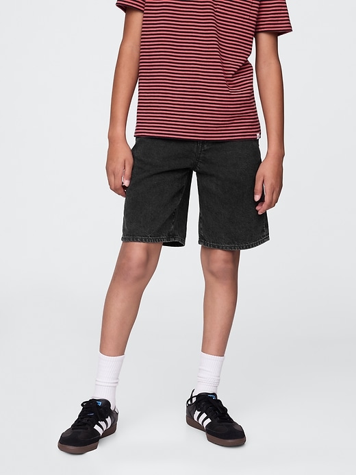 ultraweiche lockere denim-shorts im 90er-jahre-stil für kinder